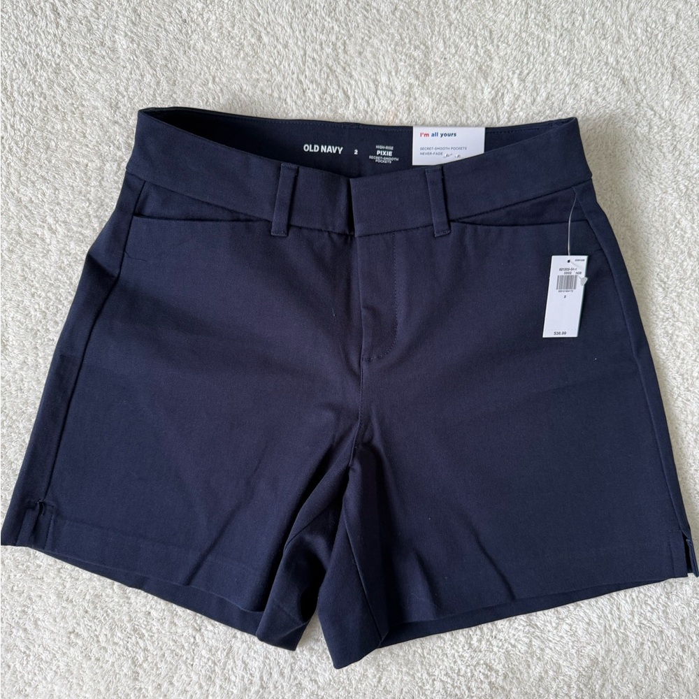 NWT old navy pixie shorts size 2 navy blue